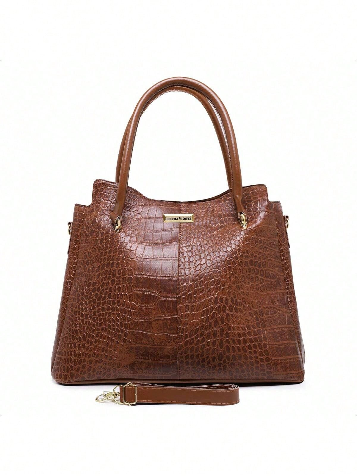 Cansey Croco Elegance Tote