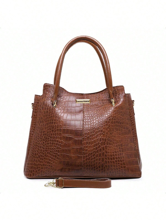 Cansey Croco Elegance Tote