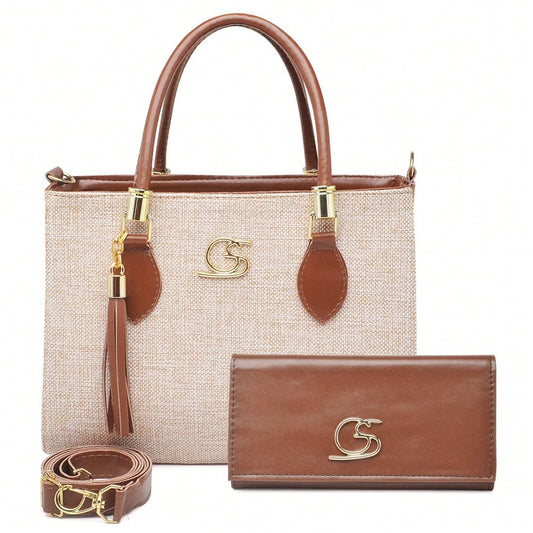 Cansey Classic Tote & Wallet Set